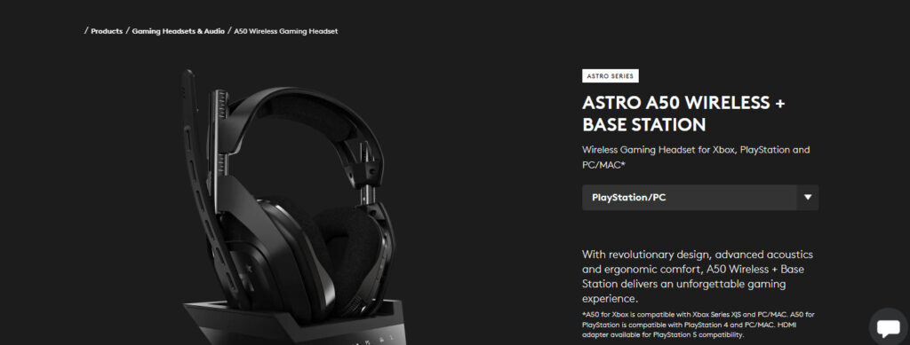 Astro A50 Wireless (Gen 5)