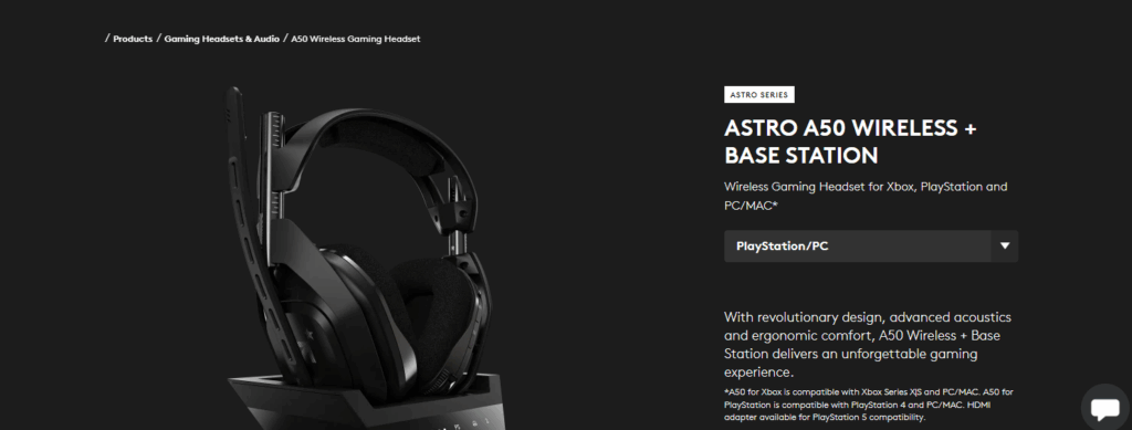 Astro A50 Wireless (Gen 5)