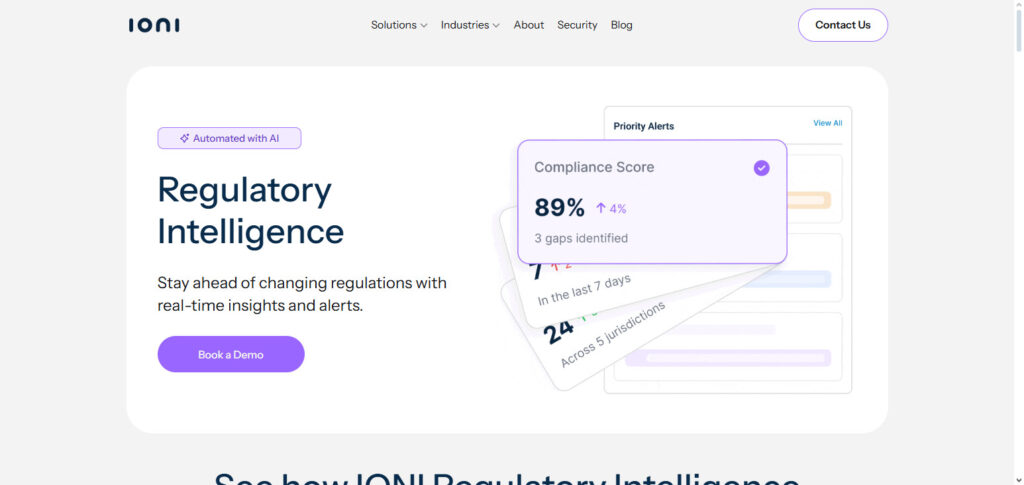 Ioni Regulatory AI