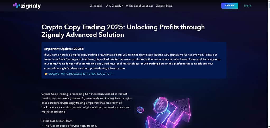 Zignaly AI Copy Trading