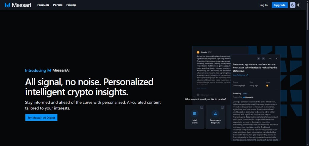 Messari Intel AI