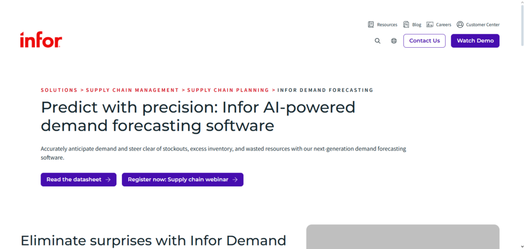 Infor Demand Management AI