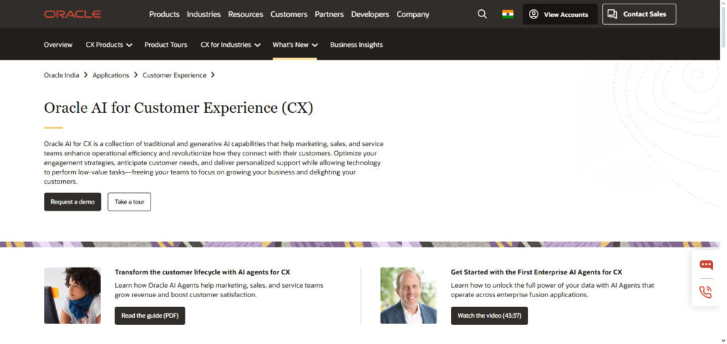 Oracle CX AI