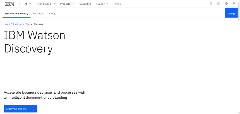 IBM Watson Discovery