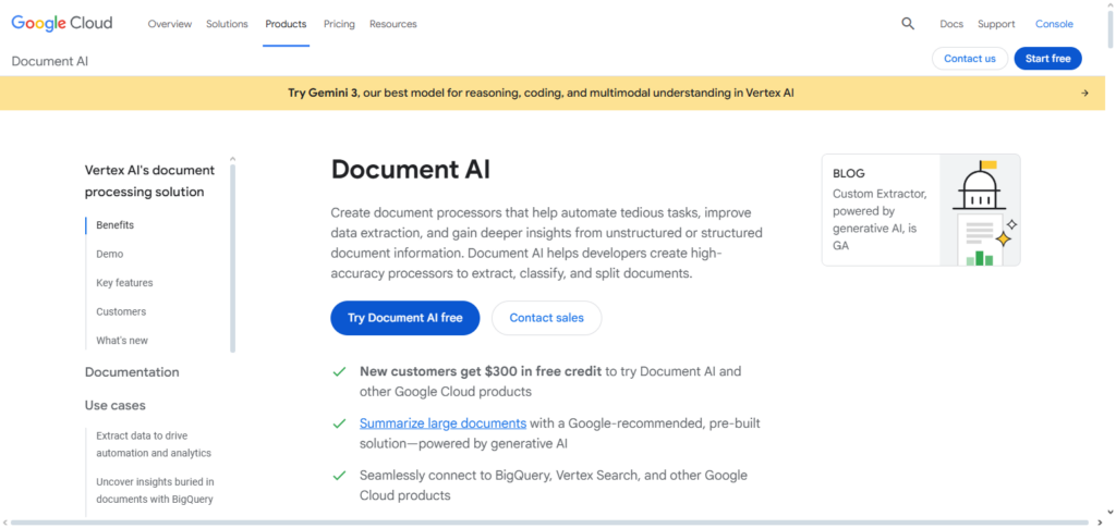 Google Document AI
