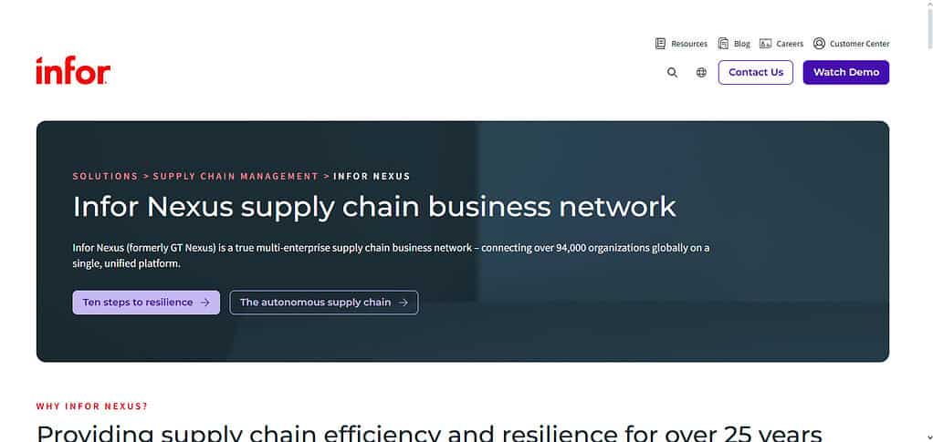 Infor Nexus AI
