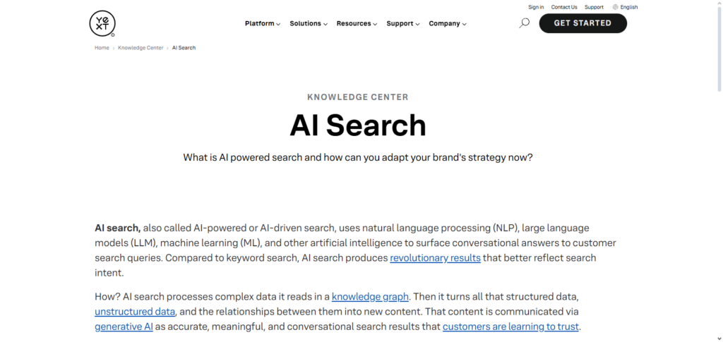 Yext AI Search