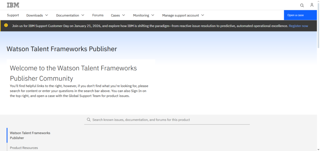IBM Watson Talent Frameworks