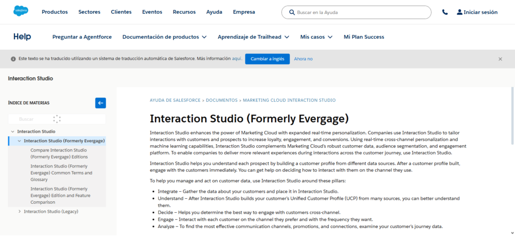 Evergage (Salesforce Interaction Studio)