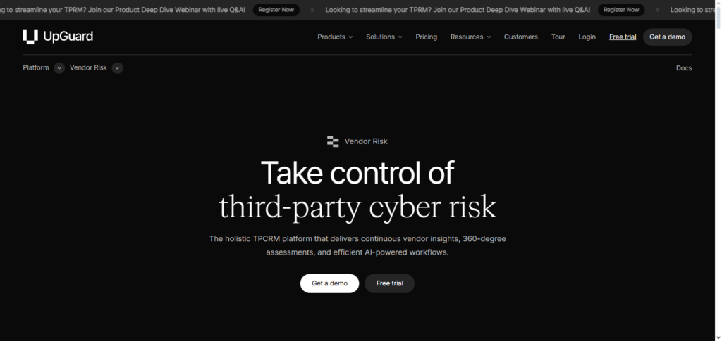 UpGuard Vendor Risk