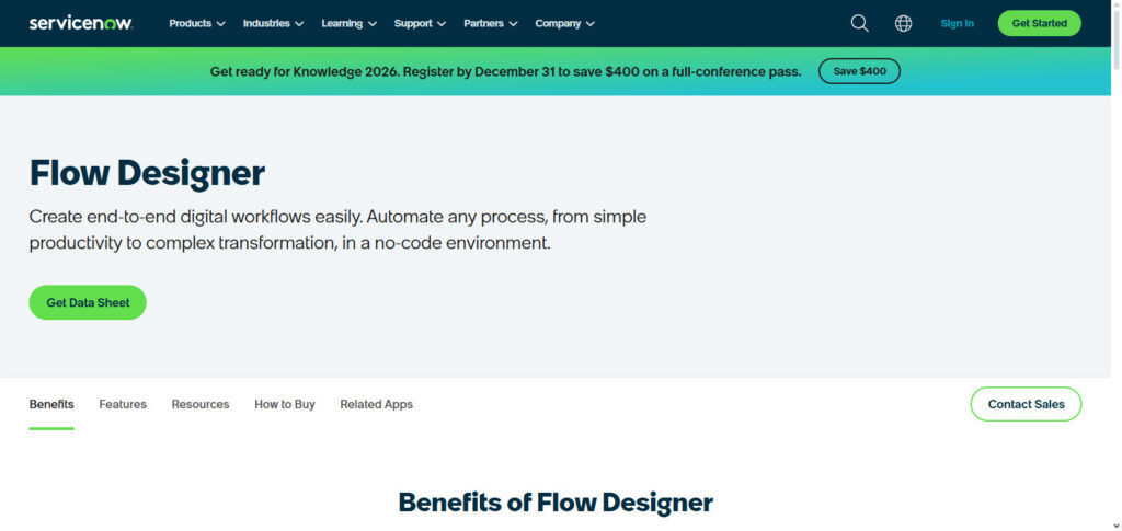 ServiceNow Flow Designer + AI