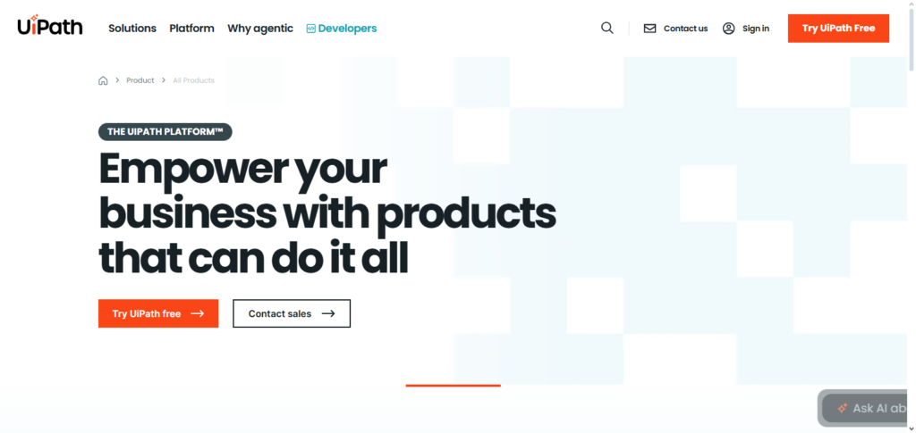 UiPath Business Automation Platform
