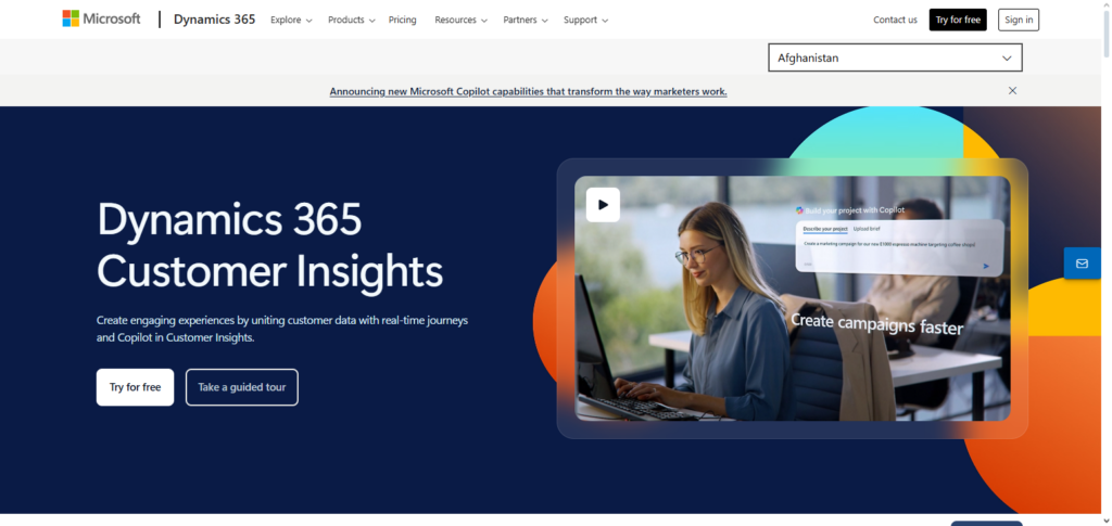 Microsoft Dynamics 365 Customer Insights (Copilot AI)