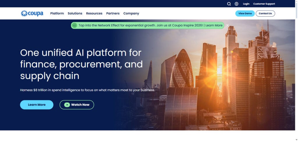 Coupa AI Spend Management
