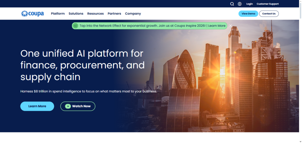 Coupa AI Spend Management