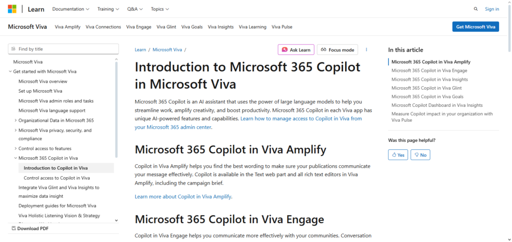 Microsoft Viva Insights (with Copilot AI)