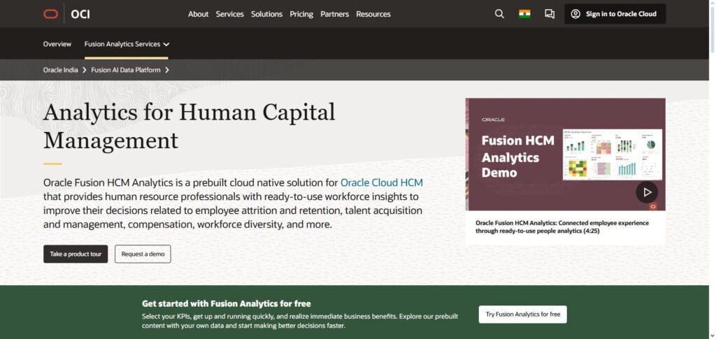 Oracle Fusion HCM Analytics