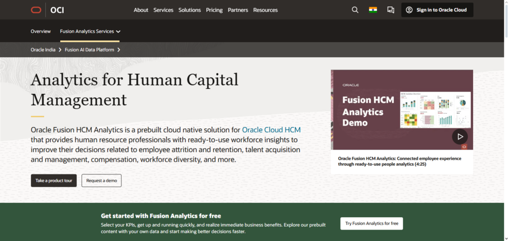  Oracle Fusion HCM Analytics