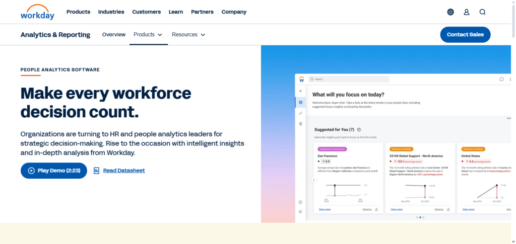 Workday People Analytics + AI