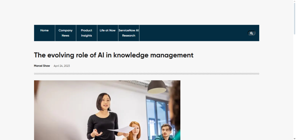 ServiceNow AI Knowledge Management