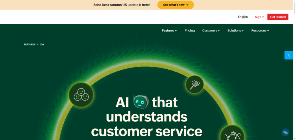 Zoho Desk + Zia AI