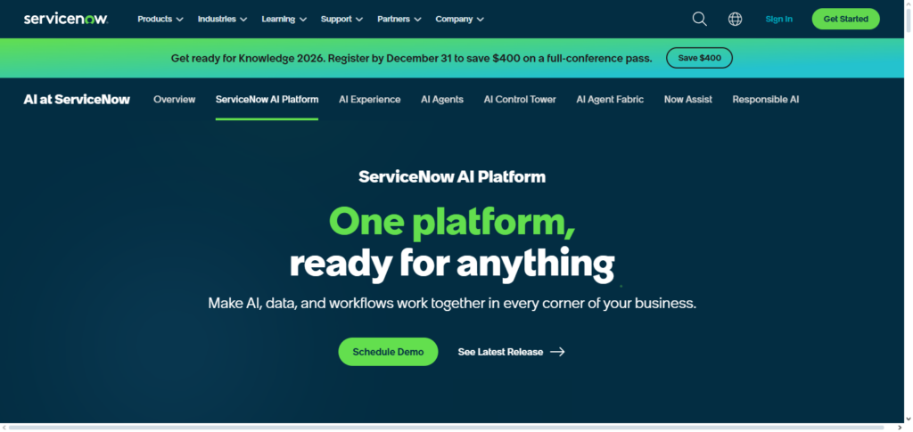 ServiceNow AI Workflow Orchestration