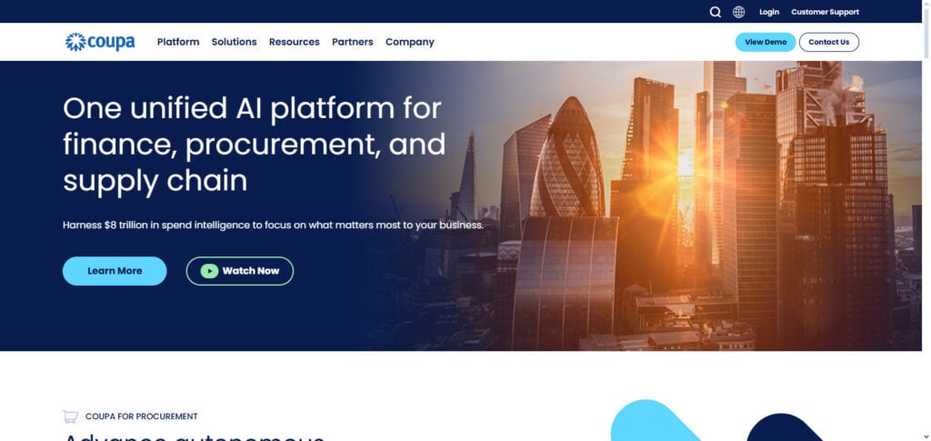 Coupa AI Spend Management
