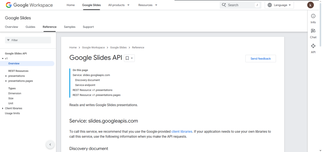 Google Slides API