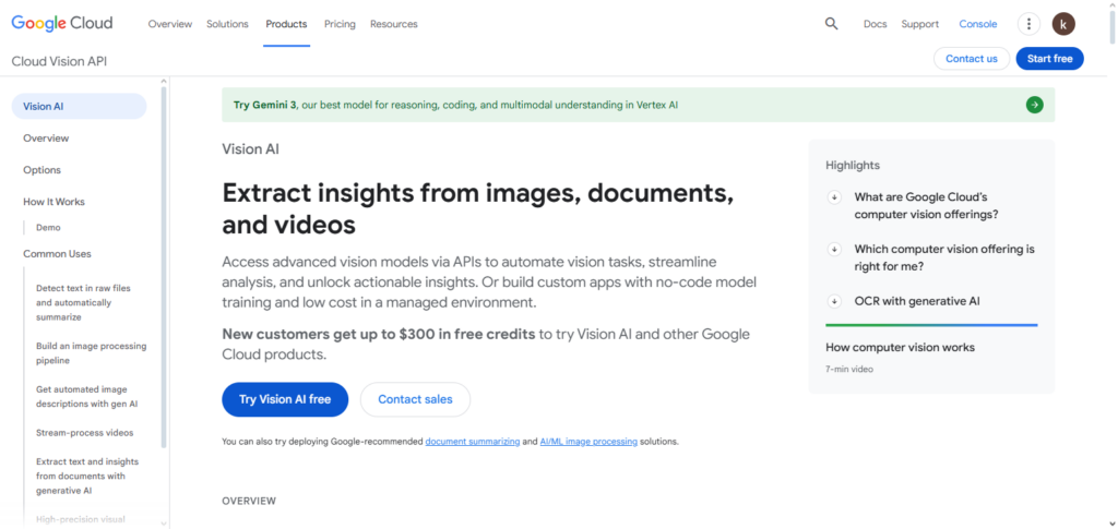 Vision AI (Image Analysis)