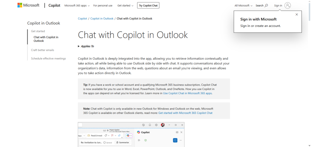 Microsoft Copilot for Outlook
