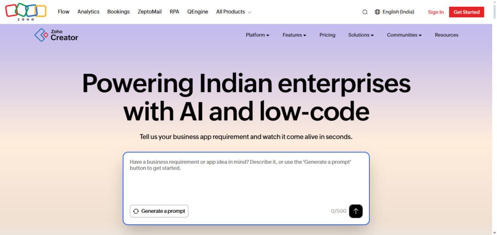 Zoho Creator