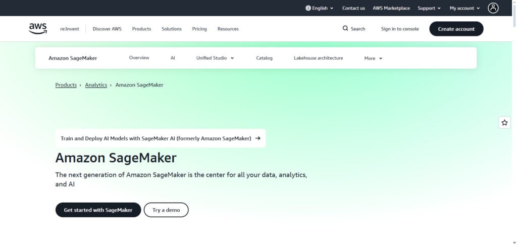 Amazon SageMaker
