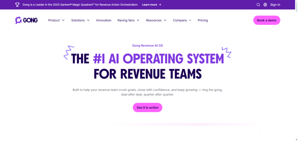 Gong Revenue Intelligence