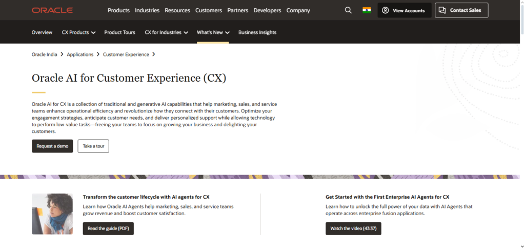 Oracle Sales Cloud (CX AI)
