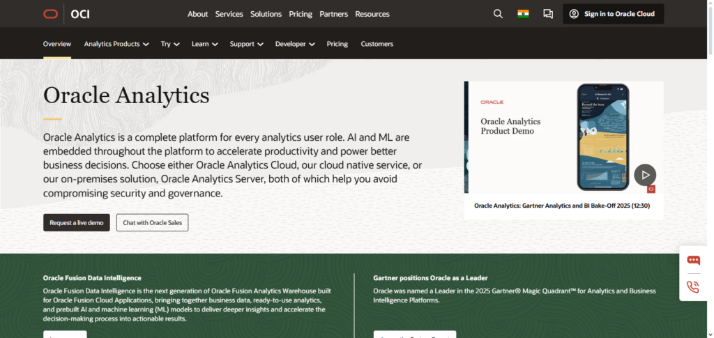 Oracle Analytics Cloud