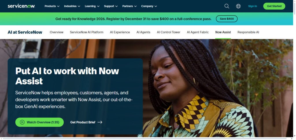 ServiceNow Flow Designer + Now Assist AI