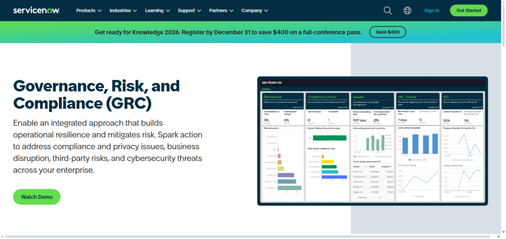 ServiceNow GRC