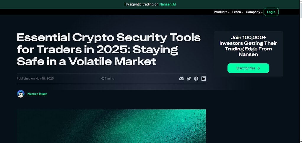 Nansen AI Security