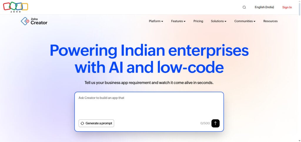 Zoho Creator