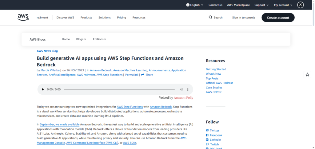 WS Step Functions + Bedrock AI
