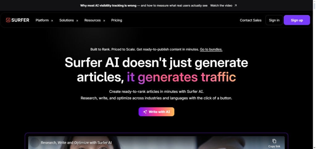 Surfer SEO + AI
