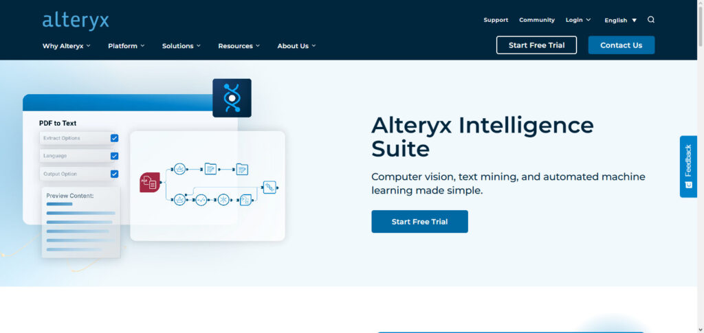 Alteryx Intelligence Suite