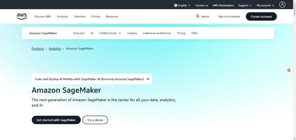 Amazon SageMaker