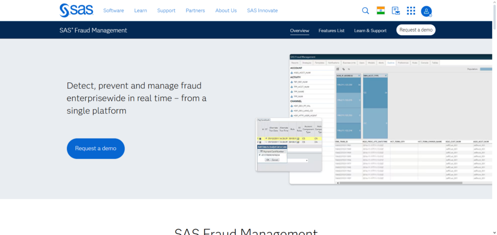 SAS Fraud Management