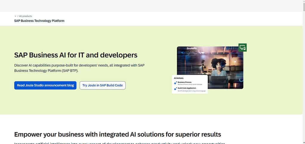 SAP BusinessObjects with AI (BTP)