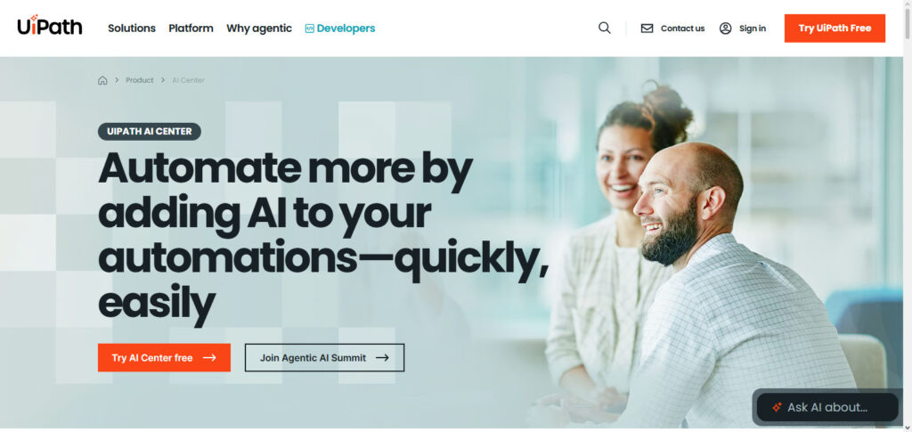 UiPath AI Center