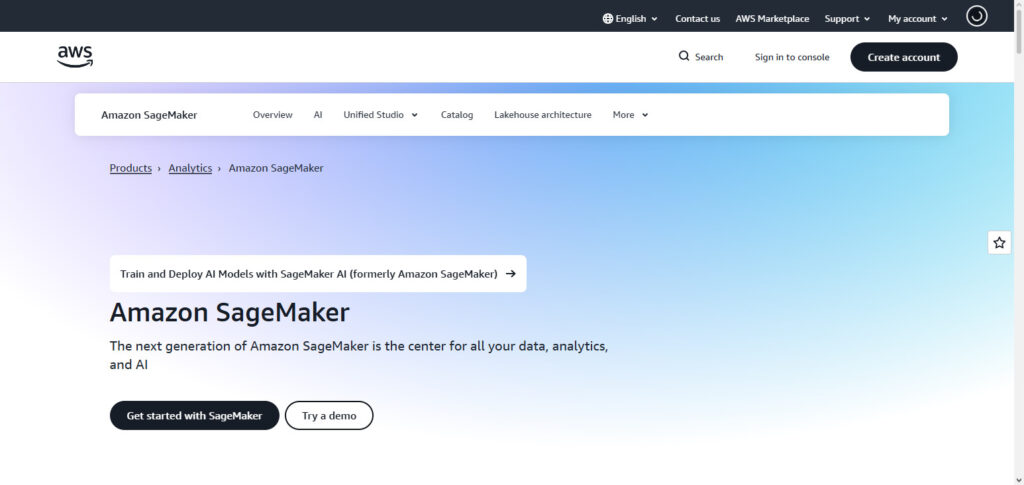 Amazon SageMaker
