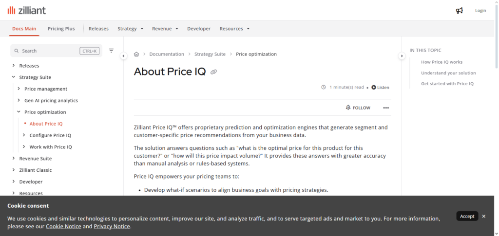 Zilliant Price IQ