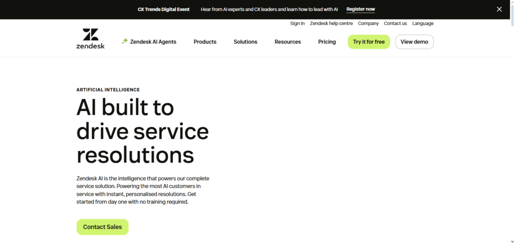 Zendesk Customer Experience AI