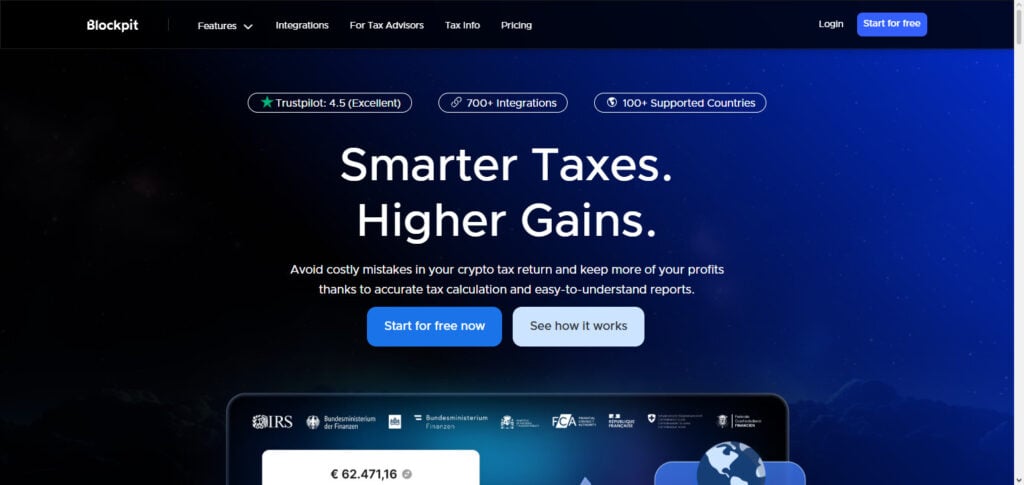 Blockpit AI Tax Monitor